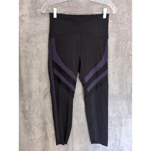 Zyia Active Mesh Luxe 7/8 Leggings Womens 6-8 Compression Mid Rise Sporty